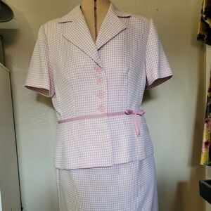 Sweet Suit Pink Gingham Dress
